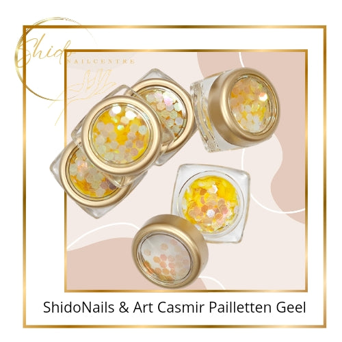 Pailletten Geel - ShidoNails® - nailart
