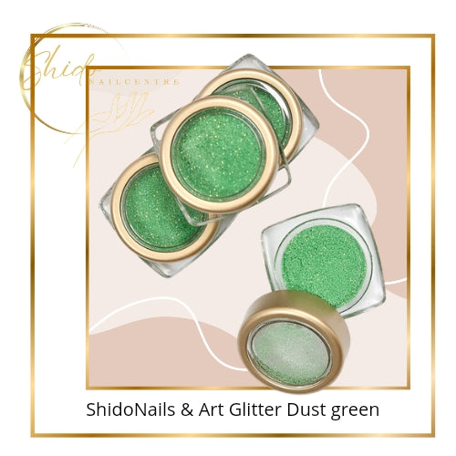 Glitter Dust Green - ShidoNails® - nailart