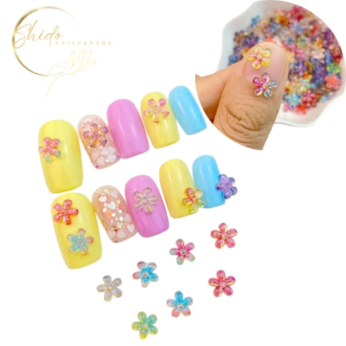 Glassy flowers 10st - ShidoNails® - Nagelversiering
