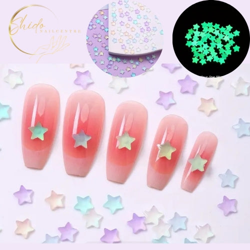 Glowing Sterretjes - ShidoNails® - Glow in the dark