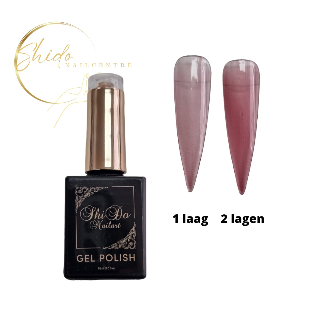 Blushy Pink roze - ShidoNails® - transparante gellak 15ml