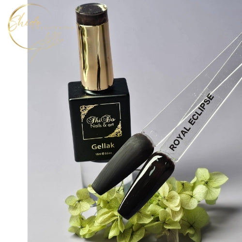 donker bruine gellak volle dekking en rijke diepe kleur van shidonails®