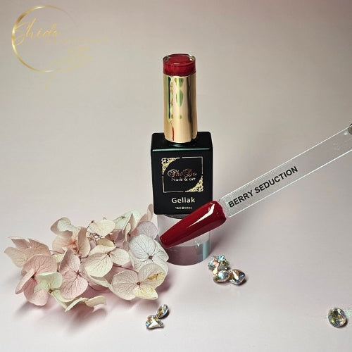 diep rode gellak - volle dekking en rijke diepe kleur van shidonails®