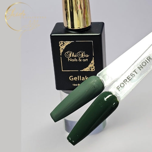 donker groene gellak volle dekking en rijke diepe kleur van shidonails®