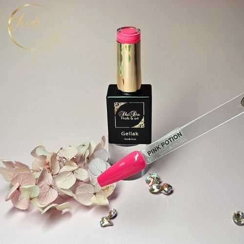 roze gellak volle dekking en rijke diepe kleur van shidonails®