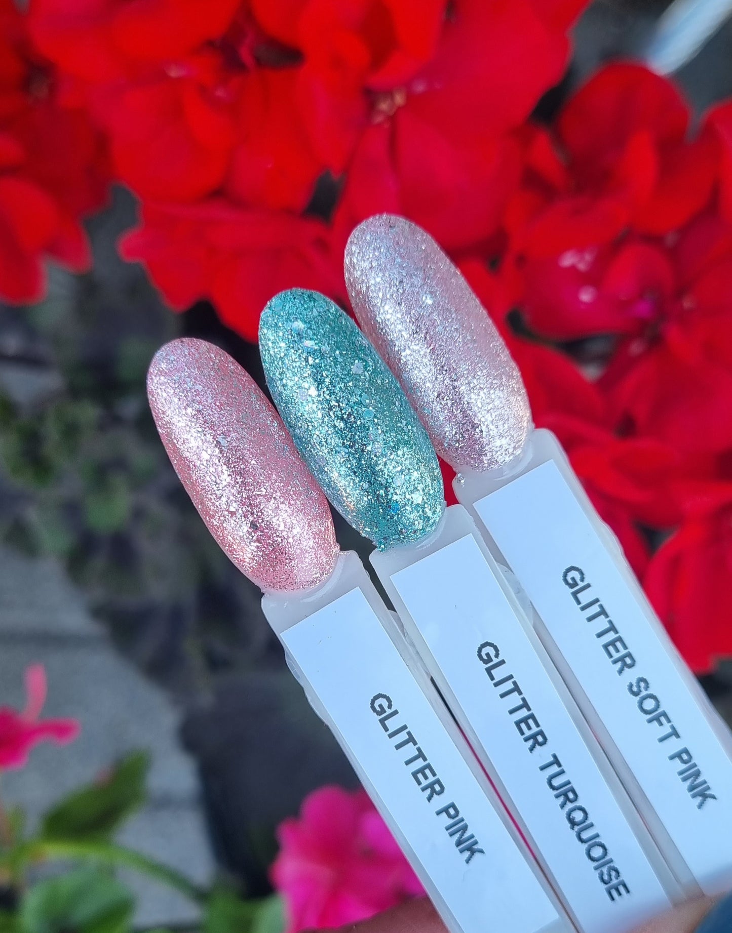 Glitter Turquoise - ShidoNails® - turquoise glitter gellak 15ml
