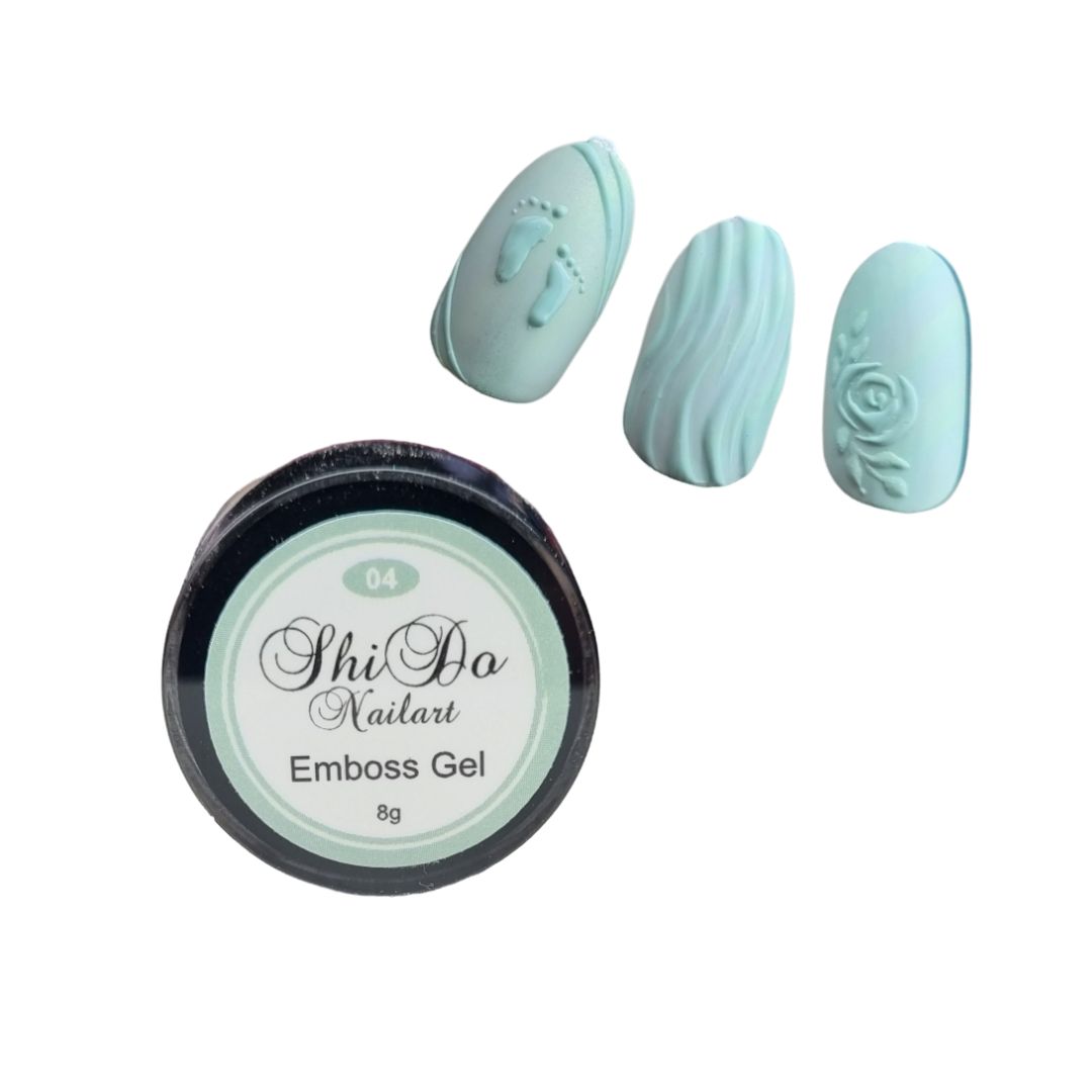 Emboss Gel Baby Blue - ShidoNails® - dikke nailartgel 5ml