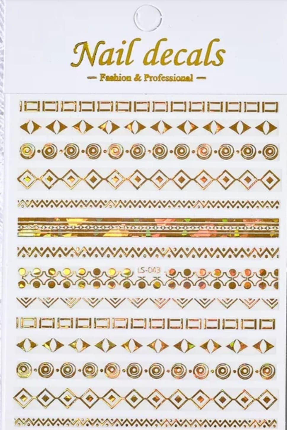 Shido Nailart Golden Rainbow Liner