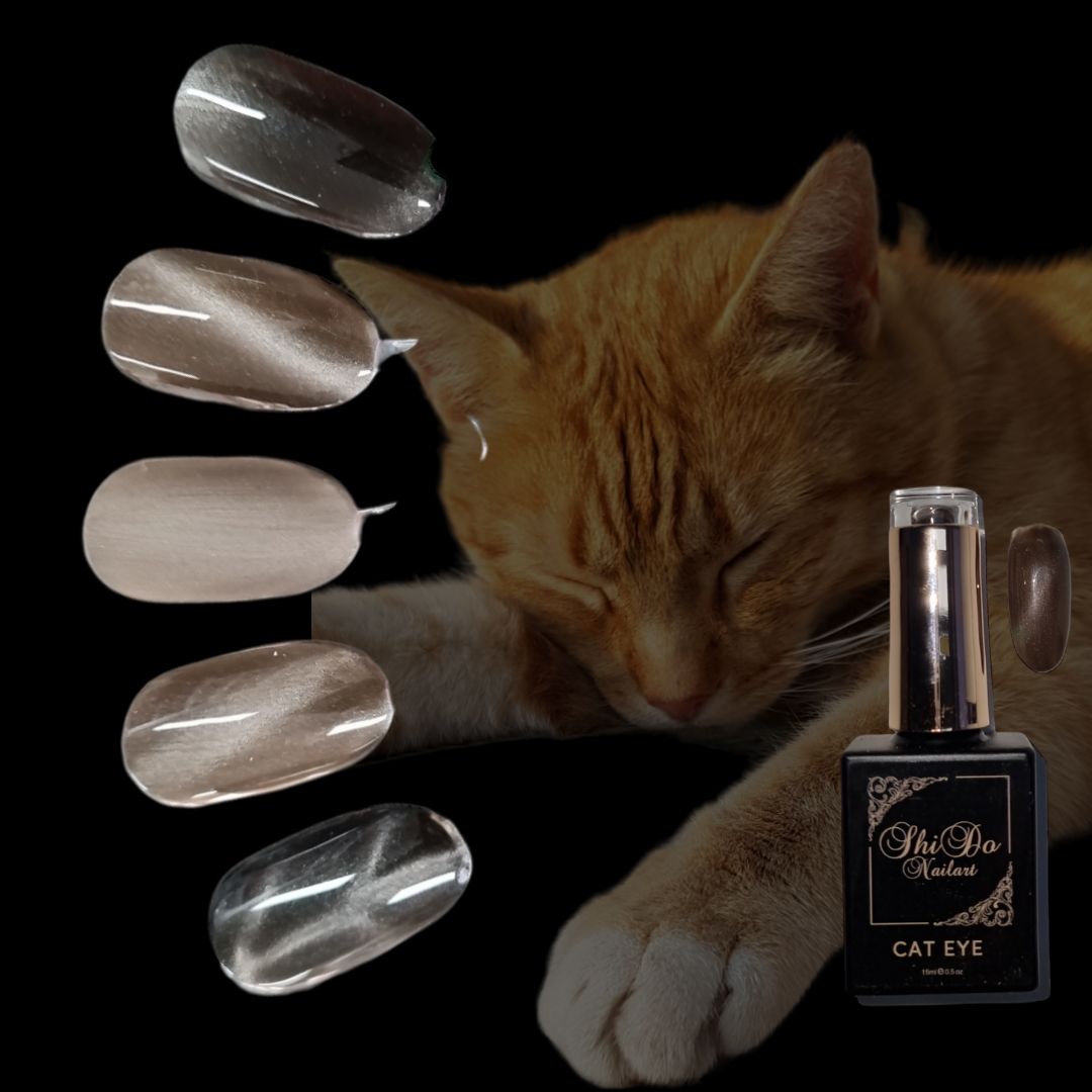 Cateye Gabber creme - ShidoNails® - solid cateye gellak 15ml