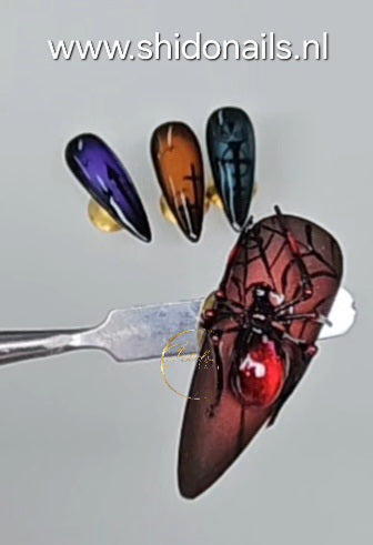 Halloween Nailart Inspiratie met Blushy Kleuren & 3D Spin | ShidoNails®