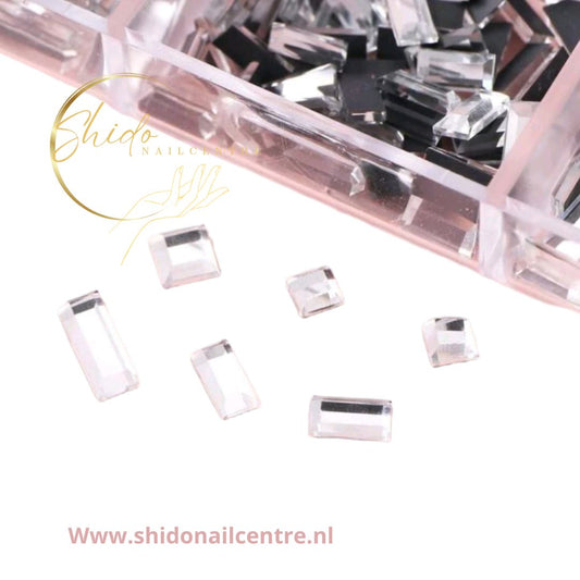 Square AB Steentjes - ShidoNails® - nailart