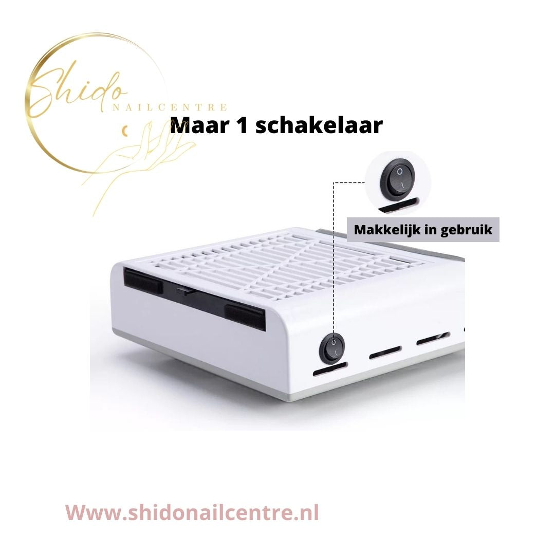 Dust collector wit - ShidoNails® - salonafzuiging