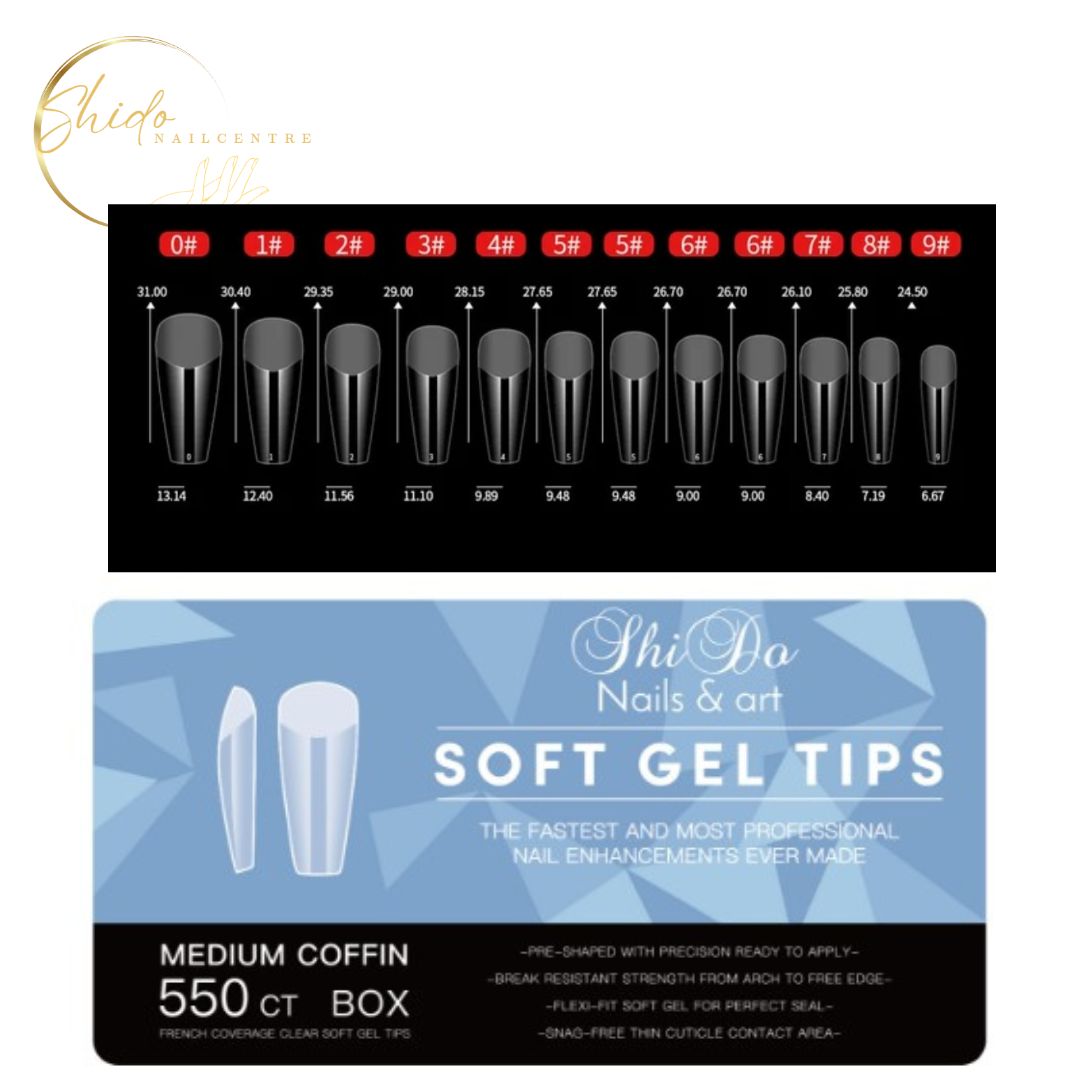 Medium Coffin 550st - ShidoNails® - Press-on
