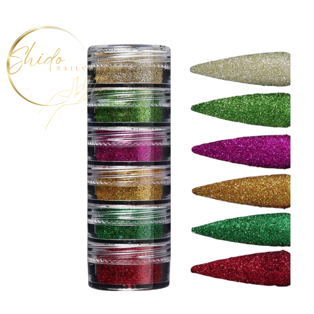 Kerstfeest - ShidoNails® - kerst glitters voor nailart