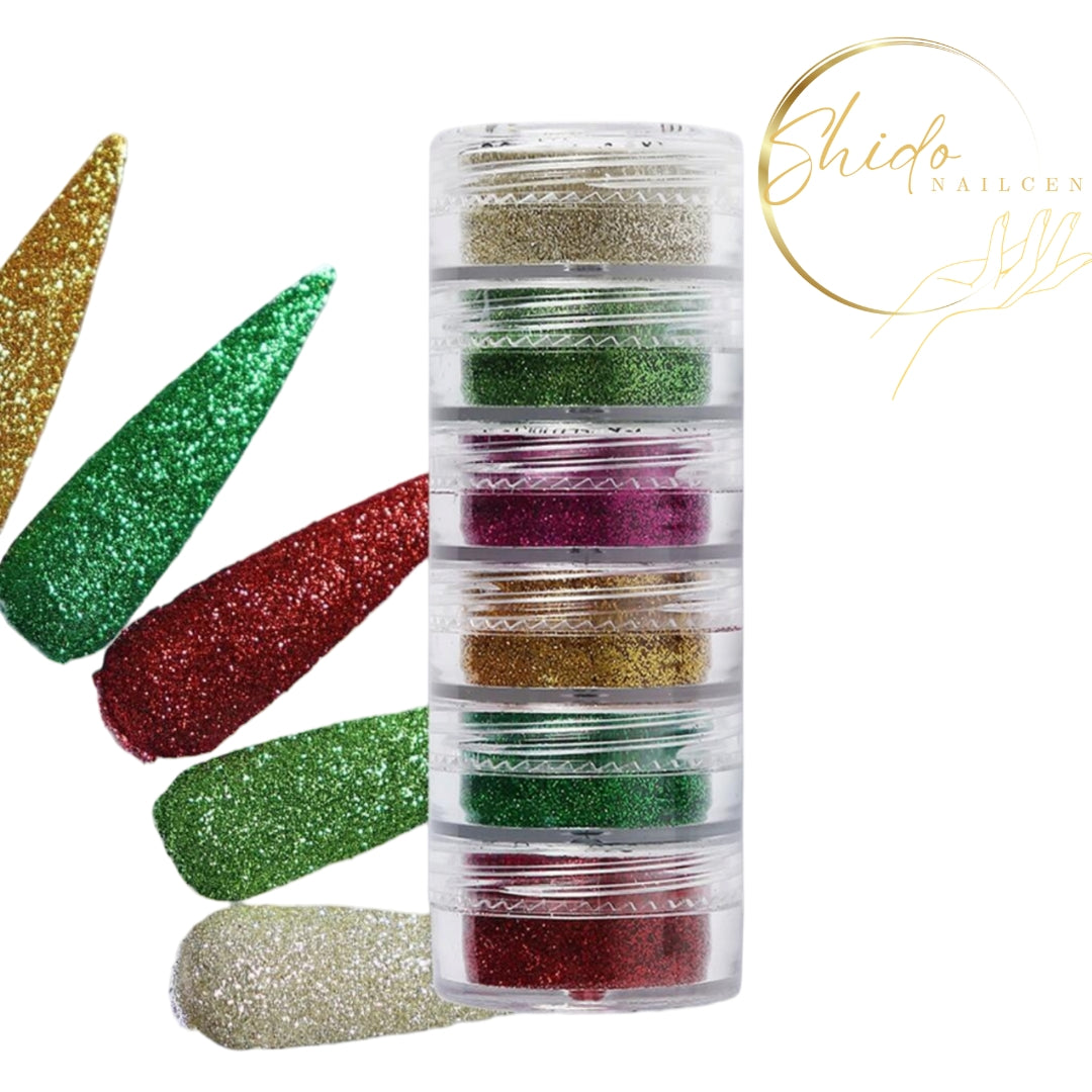 Kerstfeest - ShidoNails® - kerst glitters voor nailart