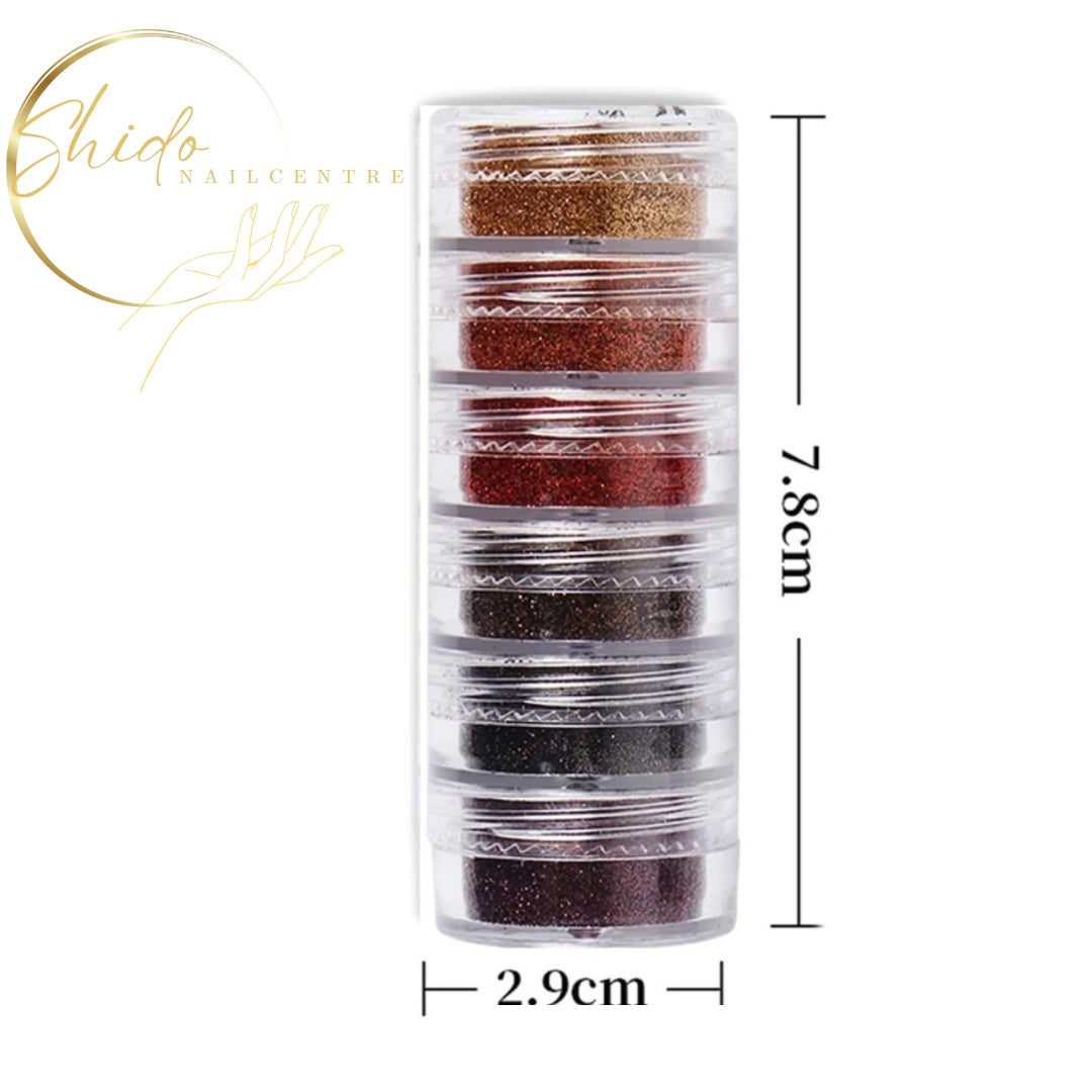 Herfst party - ShidoNails® - herfst kleuren nailart glitter
