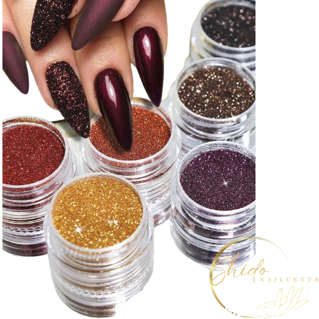 Herfst party - ShidoNails® - herfst kleuren nailart glitter