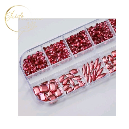 Nailart Steentjes pink