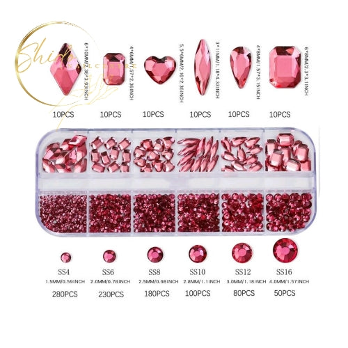 Nailart Steentjes pink