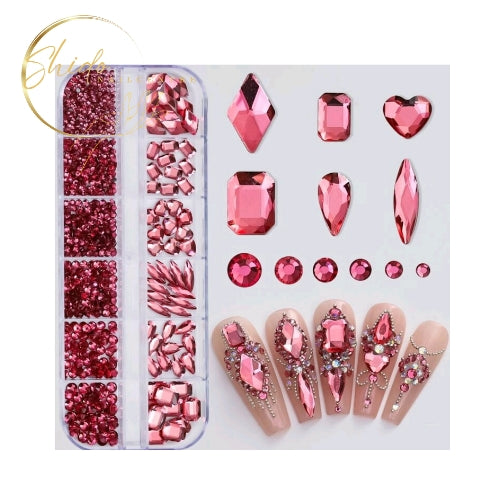 Steentjes Pink ShidoNailst® - nailart versiering
