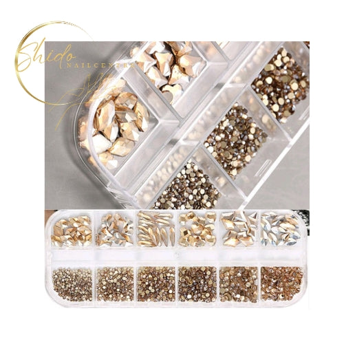 Nailart Steentjes Champagne 