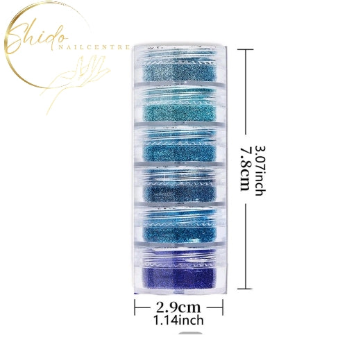 Winter glitters - ShidoNailst® - sneeuwvlokken nailart