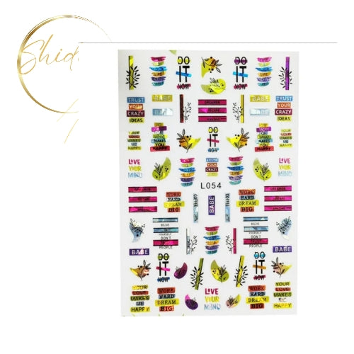 Nailart sticker L054