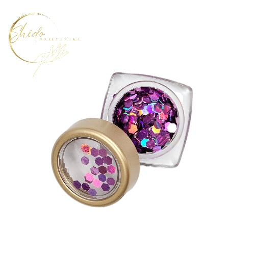 Pailletten Flower Pink - ShidoNails® - nailart