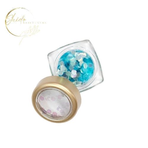 Pailletten Ocean - ShidoNails® - nailart