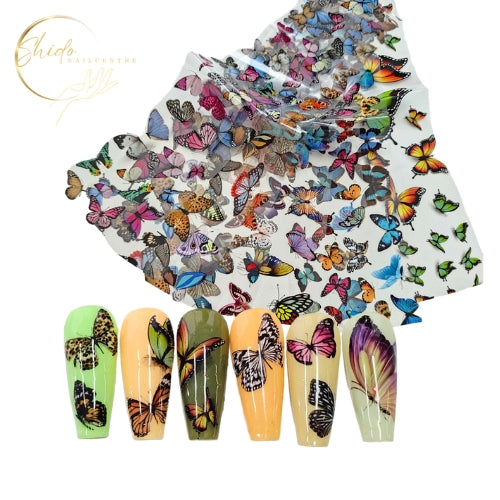 Realistische vlinders folie nr12 - ShidoNails® - nailart