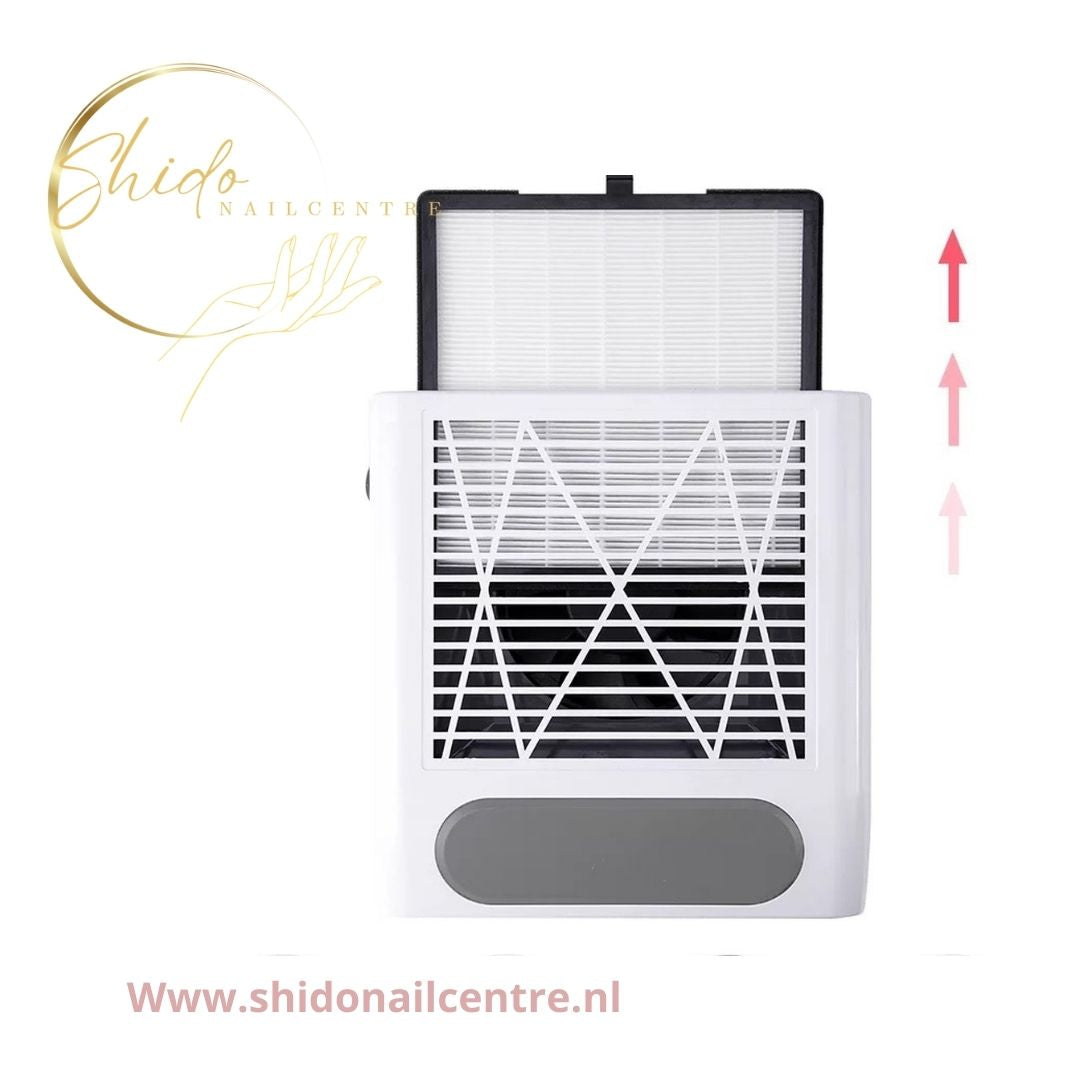 Dust collector wit - ShidoNails® - salonafzuiging