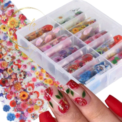 Bloemenhof folie - ShidoNails® - nailart