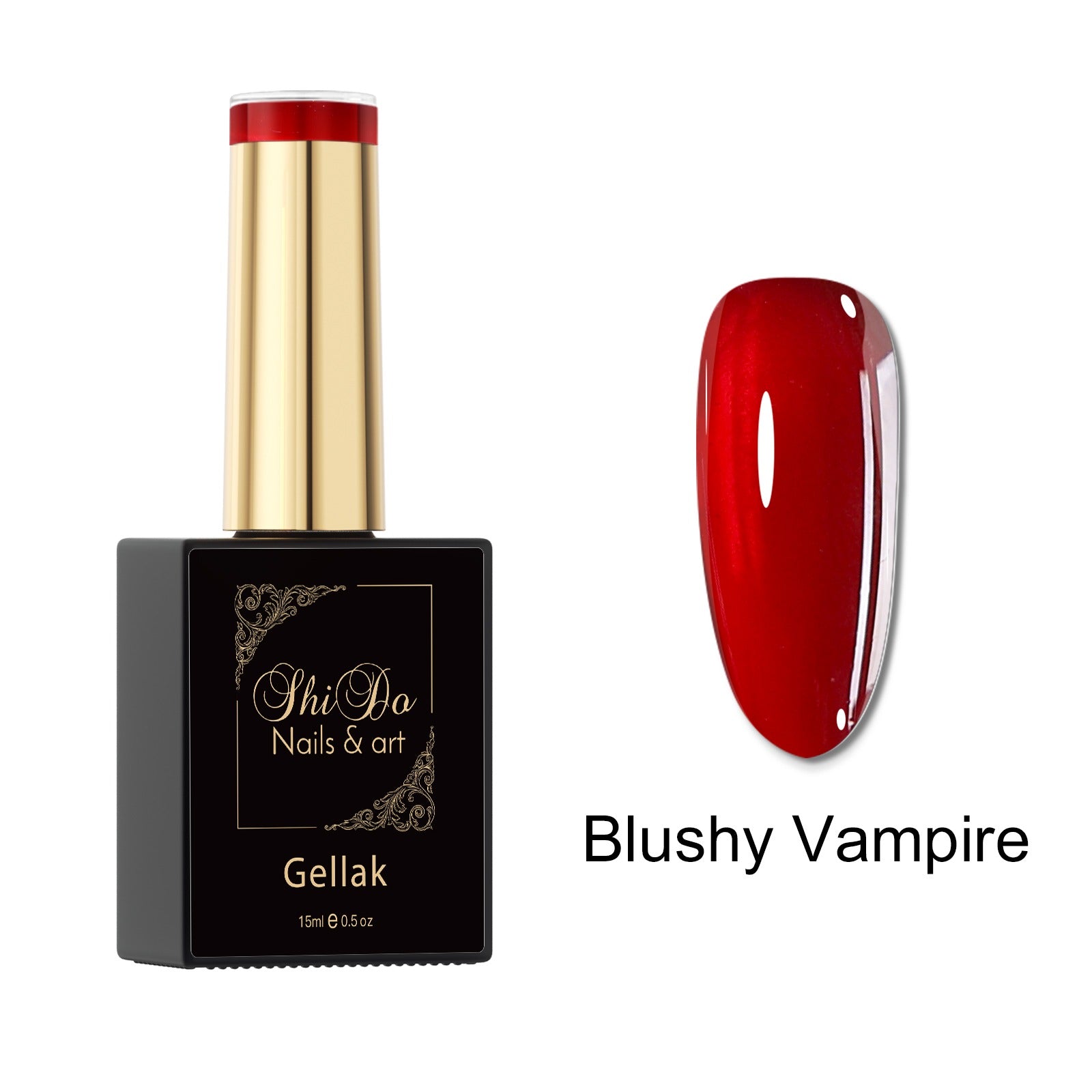Blushy Vampire gellak transparante kleur - verfijnde uitstraling van Shido Nails & art® - Hema-Free & Vegan