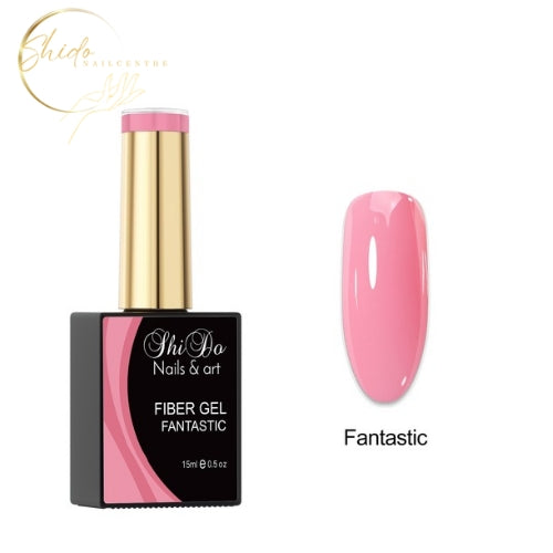 Fiberbase gel fantastic roze van ShidoNails. Verstevigt en beschermt natuurlijke nagels.