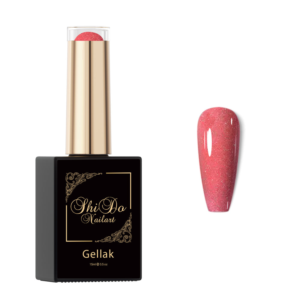 Gellak Flash Poppy Pink - ShidoNails® - reflecterende gellak 15ml