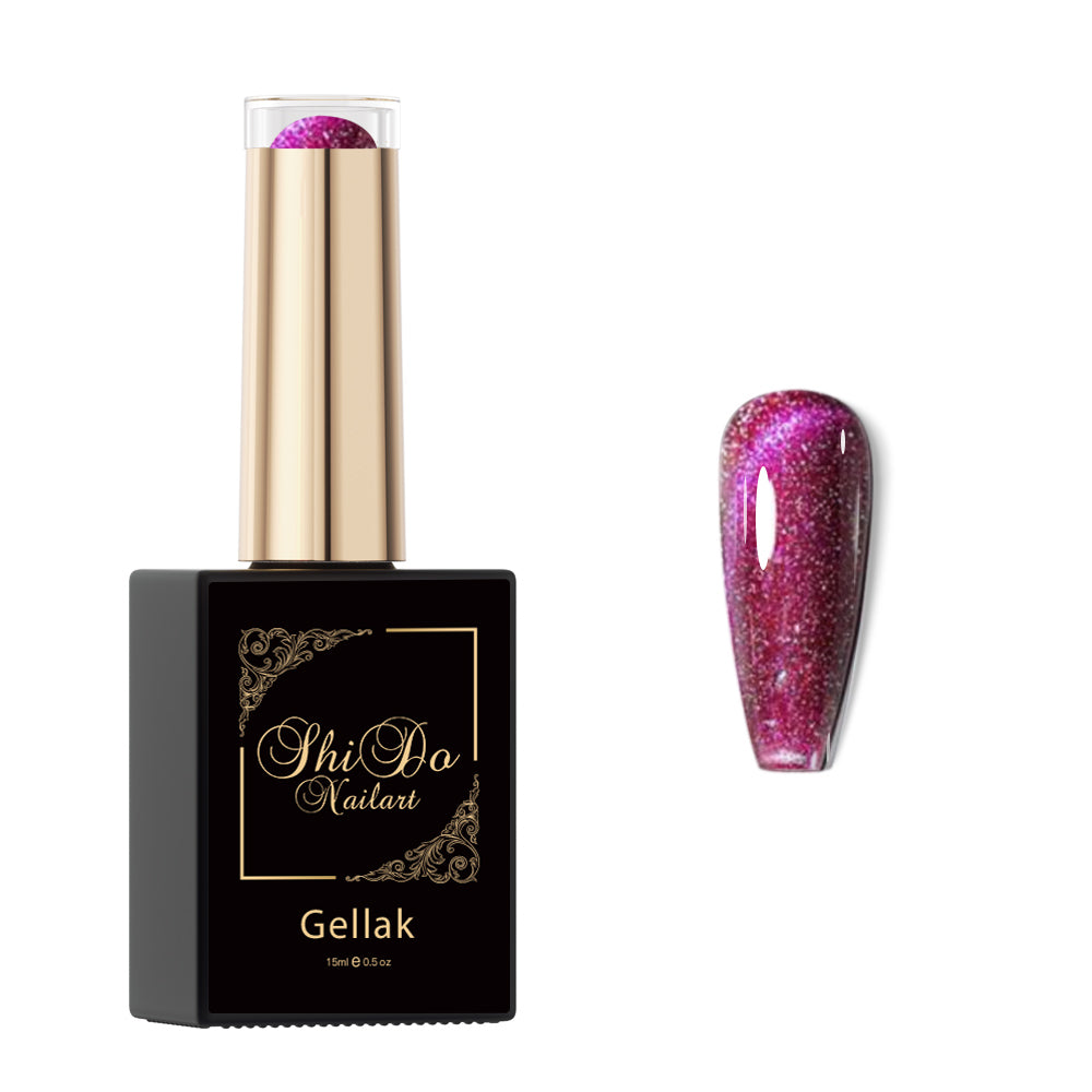 Cateye Galaxy Cherry - ShidoNailst® - 3d cateye gellak 15ml