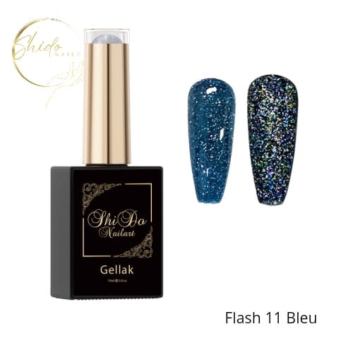 Flash Blue - ShidoNails® - reflecterende gellak 15ml