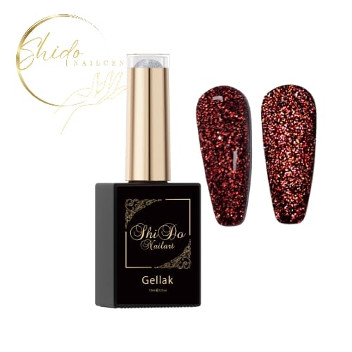 Gellak Flasht Red - ShidoNails® - reflecterende gellak 15ml