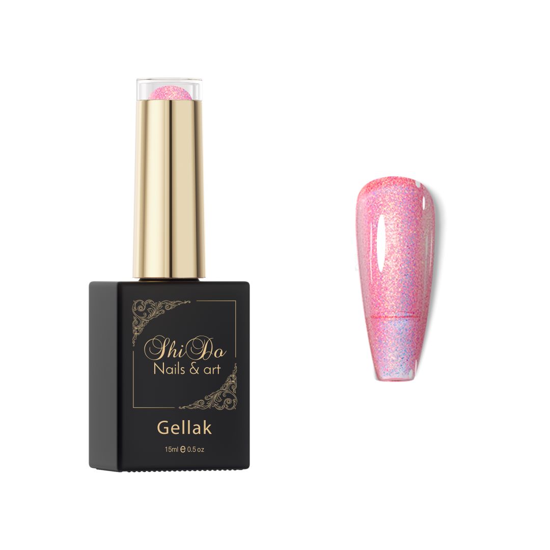 Meermaid gellak Pink voor sparling nagels van Shidonails- hema-vrij en tpo-vrij