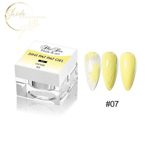Gele PatPat gel van ShidoNails® voor creatieve nailart en levendige nagelaccenten