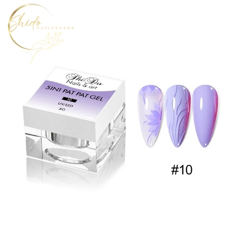 Paarse lila PatPat gel van ShidoNails® voor zachte en creatieve nailart designs
