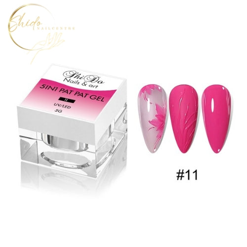 Pat Pat nr11 - ShidoNails® – roze nailart gel 5-in-1