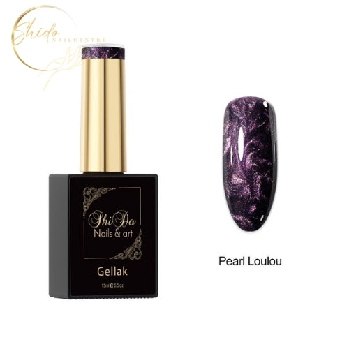 Pearl Loulou – ShidoNails® – Diep paarse parelglans gellak sjiek en uniek