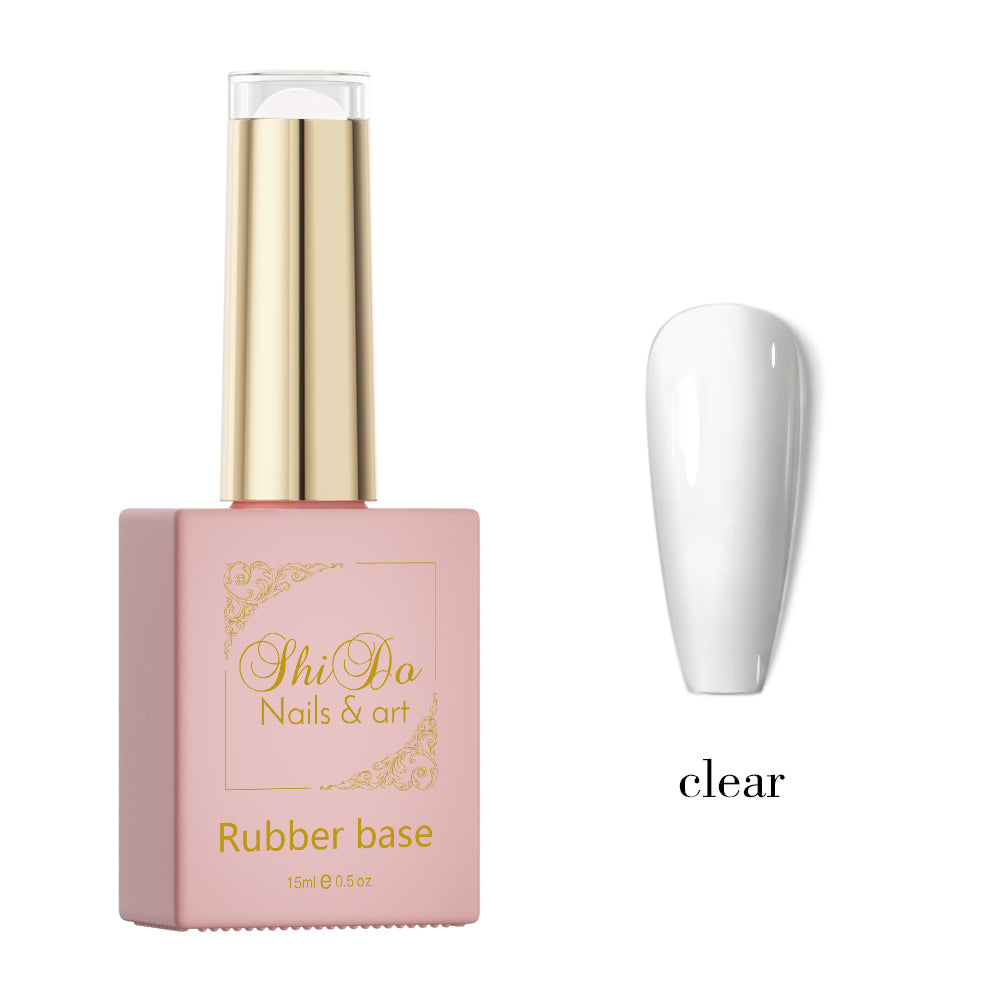Rubberbase clear van ShidoNails & Art - Vegan en Hema-Free Nagelversteviging