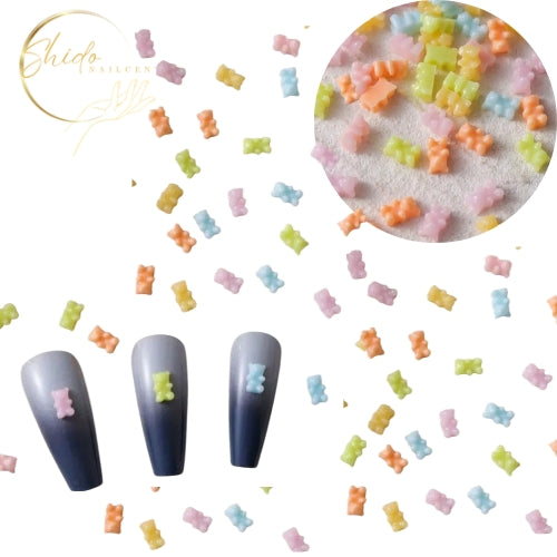 Teddybeer ornamenten - ShidoNails® - Pastel kleur.