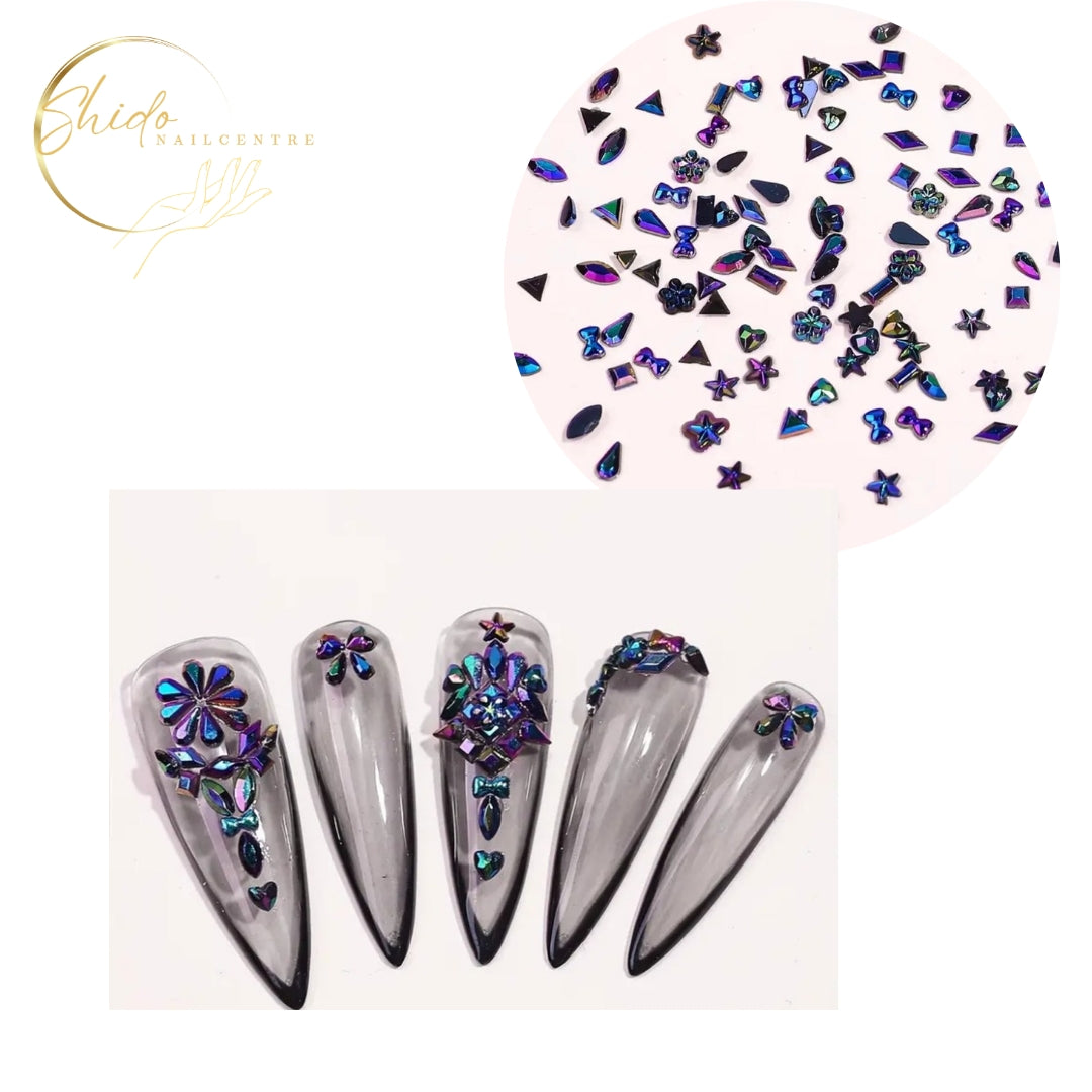 Dark Bling - ShidoNails® - AB Steentjes.
