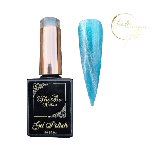 Cateye Angel blauw - ShidoNails® - babyblauwe cateye met sparkle 15ml