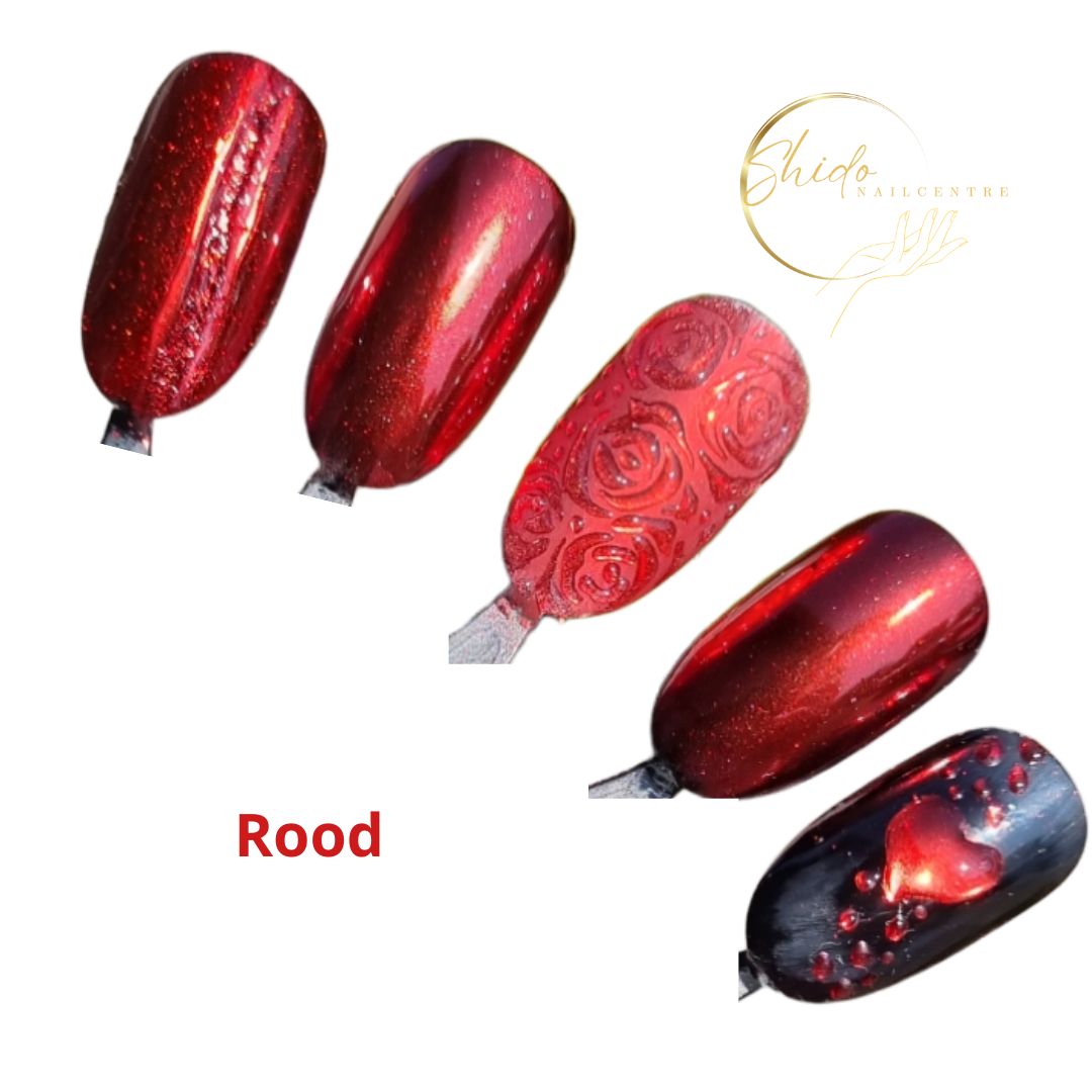 Titanium rood #04 - ShidoNails® -  Rode chrome poeder 5gr