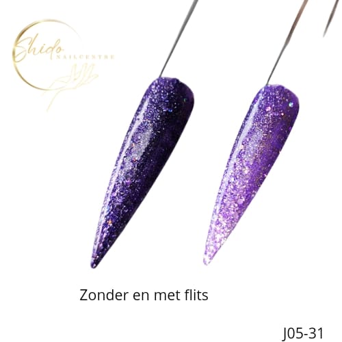 Gellak Platinum Glitter Paars - ShidoNailst® - glitter gellak 15ml
