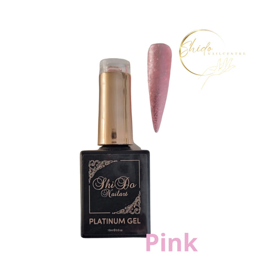 Rebel Pink - ShidoNails® - roze glitter gellak 15ml